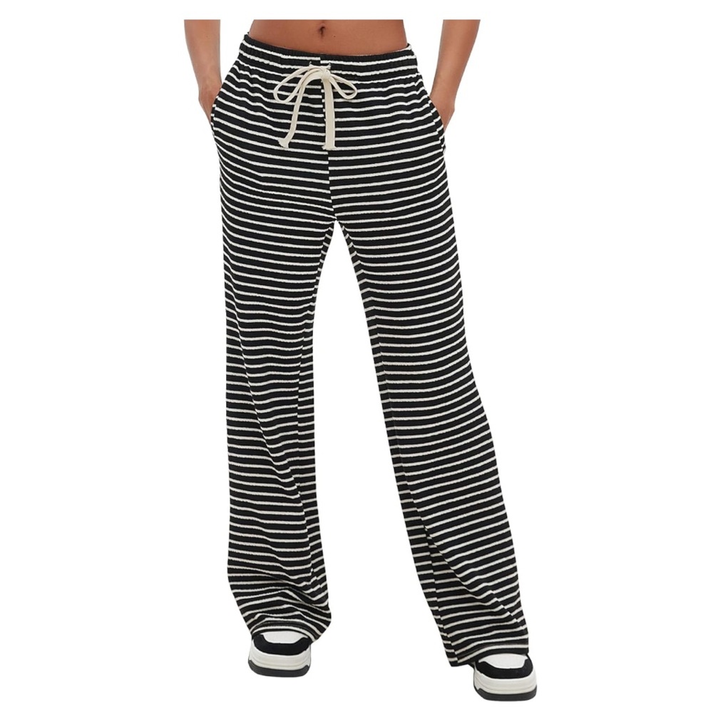 Wide Leg Striped Pants